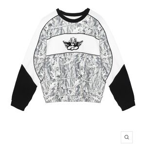 Boys Lie Snowed in Camo Thermal Paneled Kara Crewneck NEW WITHOUT TAGS